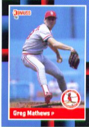 1988 Donruss Baseball Cards    084      Greg Mathews
